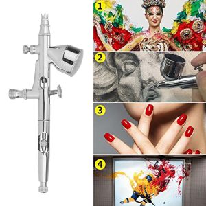 Airbrush Pistolen Set mit Reinigungsnadel für Kunst Tattoo Nail Art