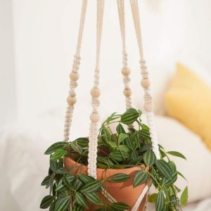 Hängeampel Blumentopf Pflanzen Halter Aufhänger Pflanzenhalter 4 Beine