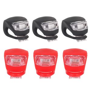 Fahrradlicht LED Frontlichter Fahrrad Lampe Rücklicht für Fahrrad 6pcs